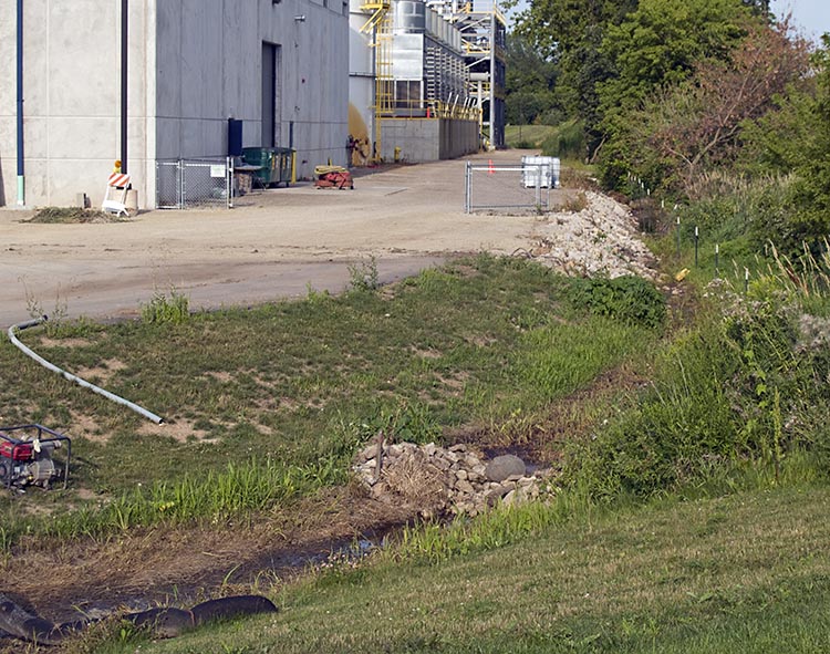 Ditch near SW corner of Didion Ethanol plant